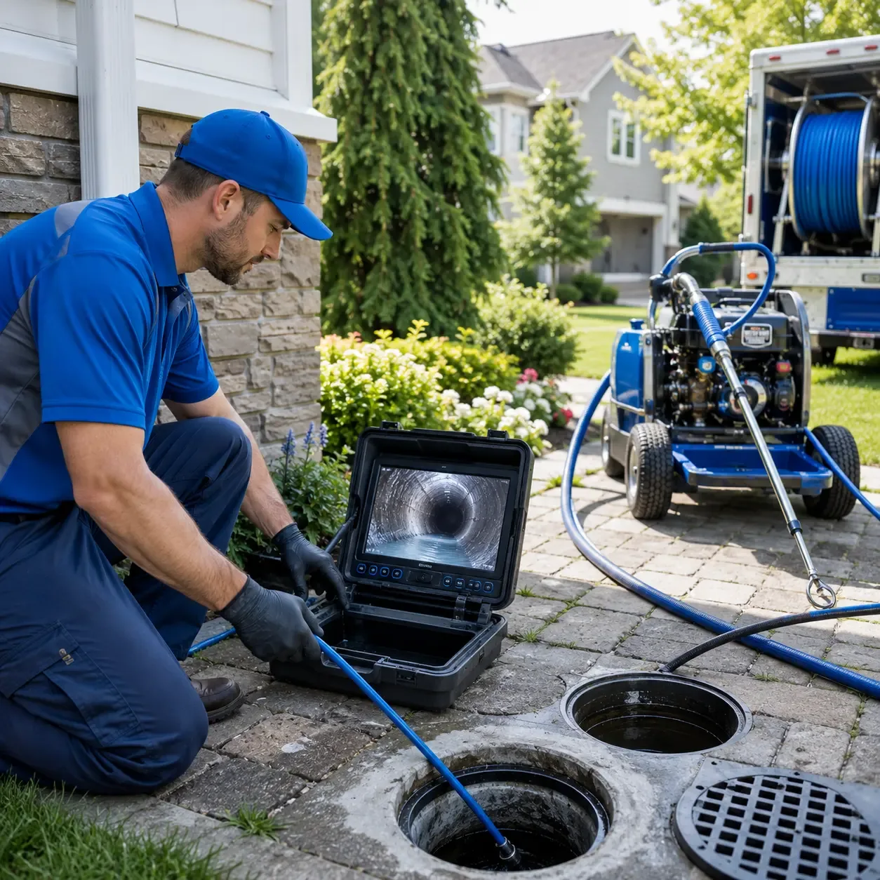 Outdoor drain cleaning professionals serving South Amana, IA